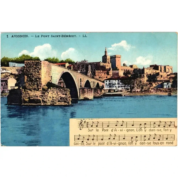 1 Avignon. Le Pont Saint-Benezet. LL France Postcard - Picture 1 of 2